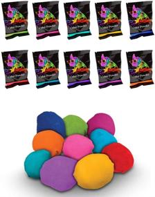 img 4 attached to 🌈 Chameleon Colors Color Powder 10 Pack with 10 Refillable Color Balls - 70g Individual Holi Powder in Red, Yellow, Blue, Orange, Purple, Pink, Navy, Magenta, Aquamarine, and Green