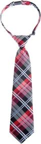 img 3 attached to 👔 Premium Tartan Microfiber Pre-Tied Boys' Accessories by Retreez