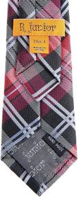 img 1 attached to 👔 Premium Tartan Microfiber Pre-Tied Boys' Accessories by Retreez