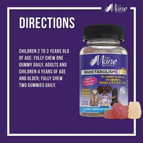 img 2 attached to 🍬 The Mane Choice Manetabolism Kids: Повысьте здоровый рост волос с 60 жевательными конфетами.