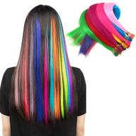 synthetic keratin extensions silicone multi colored logo