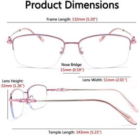 img 1 attached to Karsaer Progressive Multifocus Readers: Stylish Titanium 👓 Frame Glasses to Protect from Blue Light during Reading