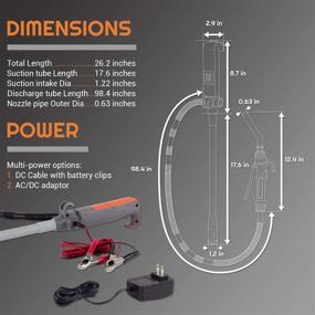 img 2 attached to 🔌 Highly Versatile Electric Liquid Transfer Pump with 8.2 inch Hose - TERA PUMP Fuel Transfer Pump