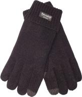eem knitted gloves with thinsulate thermal technology logo