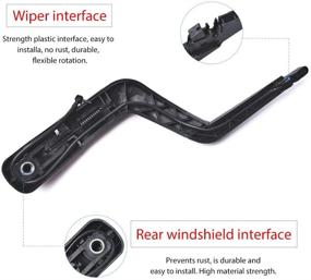 img 2 attached to 🚗 OTUAYAUTO Rear Wiper Back Arm Replacement for 2007-2012 GMC Acadia/SATURN Outlook