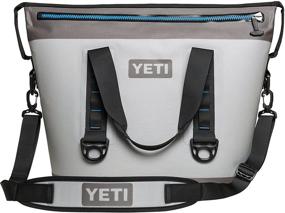 img 4 attached to ❄️ YETI Hopper Two 30 Portable Cooler Field, Fog Gray/Tahoe Blue - 18025140000