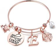 inspirational graduation gifts bracelet - hidepoo she believed she could so she did bangle 🎓 charm bracelet with engraved inspirational compass initial charm - perfect friendship graduation gifts for her 2021 logo