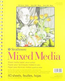 img 4 attached to 📒 Strathmore 300 Series Mixed Media Pad (362-9), 9"x12", 40 Sheets