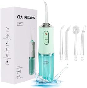 img 4 attached to 💦 Professional Cordless Water Flosser: Efficient Electric Tooth Flusher for Superior Dental Cleaning - 220ml Water Tank, Waterproof & Portable - 3 Operating Modes