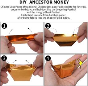 img 2 attached to 🧧 Ancestor Money Credit Card: 230 Pcs Red Joss Paper for Strengthening Ancestral Connection & Attracting Good Fortune