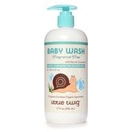 👶 little twig baby wash, fragrance-free natural plant derived formula, 17 fl oz. logo