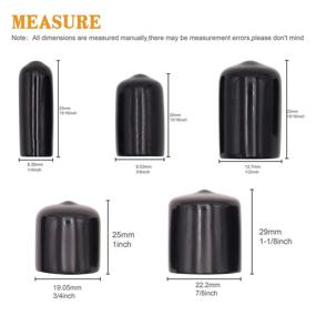 img 2 attached to 🔧 Versatile Rubber Thread Protector Assortment - 8 Inch and 5 Inch Options