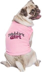 img 2 attached to 🐶 Stylish Parisian Pet Dog Cat Tee Shirts: Cute Daddy's Girl T-Shirt