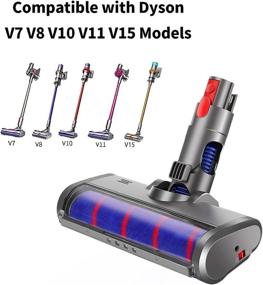 img 3 attached to Dyson V7 V8 V10 V11 V15 Hardwood Floor Fluffy Roller Brush Attachment: JONR Soft Roller Cleaner Head - Efficient Cleaning Solution