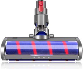 img 4 attached to Dyson V7 V8 V10 V11 V15 Hardwood Floor Fluffy Roller Brush Attachment: JONR Soft Roller Cleaner Head - Efficient Cleaning Solution