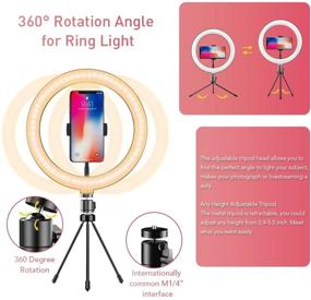 img 1 attached to Adjustable Brightness Steaming Self Portrait Shooting