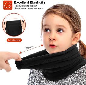 img 2 attached to Stay Warm and Stylish with our Warmer Fleece Gaiter Winter Balaclava Girls' Accessories for Cold Weather