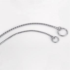 img 1 attached to Stylish and Sturdy: Guardian Gear Chrome Snake Chain for Ultimate Pet Control