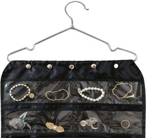 img 2 attached to BB Brotrade Hanging Jewelry Organizer, Accessories Organizer, Oxford 80 Pocket Jewelry Holder (Black)