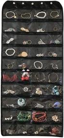 img 1 attached to BB Brotrade Hanging Jewelry Organizer, Accessories Organizer, Oxford 80 Pocket Jewelry Holder (Black)