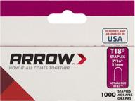 🔫 arrow t18 staples - 3/8" 1,000 count - premium quality fastening solution logo