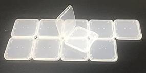 img 4 attached to 💾 Set of 10 Plastic Storage Jewel Cases for SD MMC / SDHC PRO DUO Memory Cards (memory card not included)