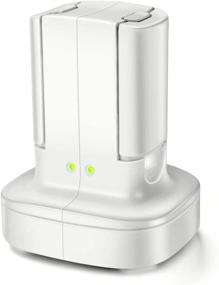 img 4 attached to 🎮 OBVIS Xbox 360 2 Pack Rechargeable Battery Pack with Dual Charging Station: Ultimate White Charger Stand Base for Extended Gaming