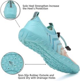 img 1 attached to Water Womens Quick Dry Aerobics G Pink Men's Shoes and Athletic