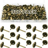 🛋️ 300-pack antique upholstery tacks: diy furniture sofa thumb tacks kit in bronze jetmore – storage box included! логотип