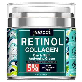 img 4 attached to 🌟 Retinol Collagen Cream for Face - Day & Night Anti-Aging Moisturizer, Advanced Natural Formula with Collagen for Wrinkle Reduction (1.7oz)