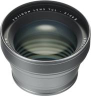 📷 fujifilm tcl-x100 s ii silver tele conversion lens: enhance your x100 series camera shots logo