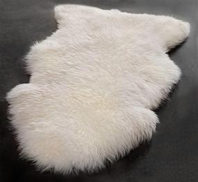 img 4 attached to A-STAR Genuine Sheepskin Rug 2x3 - Single Pelt Soft Sheep Fur Rug