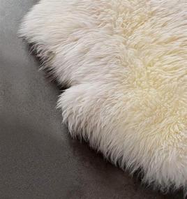 img 3 attached to A-STAR Genuine Sheepskin Rug 2x3 - Single Pelt Soft Sheep Fur Rug