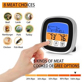 img 1 attached to Beiside Thermometer Digital Barbecue Waterproof