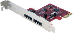 img 4 attached to 🔌 StarTech.com Контроллер PCI-E eSATA - 2 порта SATA 6 Гбит/с - 6Гб/с - 6 Гб/с - PEXESAT32