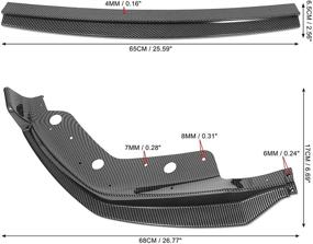 img 1 attached to Улучшите свой BMW 3 серии: Набор сплиттеров переднего бампера с черным углеродным волокном для G20 G28 (2019-2021) от X AUTOHAUX.