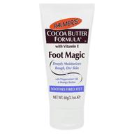 🌟 palmers cocoa butter foot magic moisturizer: 2.1oz tube (62ml), 2-pack - ultimate foot care solution logo