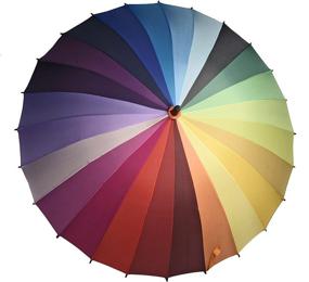 img 2 attached to Streamline Rainbow Color Wheel Umbrella