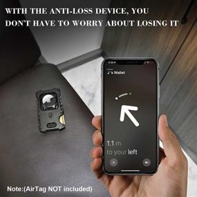img 3 attached to Минималистичный держатель для AirTag 🔒 с кошельком и функцией блокировки