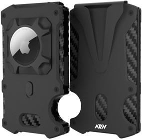 img 4 attached to Минималистичный держатель для AirTag 🔒 с кошельком и функцией блокировки