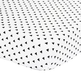 img 1 attached to Black Triangle Print Fitted Sheet