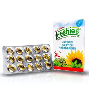 img 2 attached to 🌱 Organic Peppermint and Parsley Oil Gel Capsules for Fresh Breath - Keto Friendly Stomach Mints with 3+ Hour Freshness - XL Size - Freshies