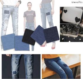 img 1 attached to 👖 Vibrant Patched Clothing: Jeans Repair and Sewing Solutions