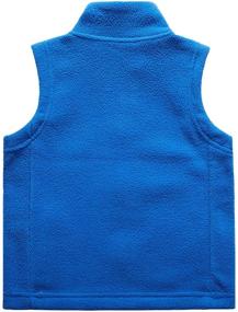 img 3 attached to 🧥 Sooxiwood Little Boys Fleece Vest: Cozy & Stylish Zip-Up Children's Vests to Keep Kids Warm