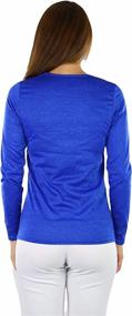 img 1 attached to ToBeInStyle Women's Fleece Lined Thermal Long Sleeve Tee with Crew Neck - Top for Enhanced Warmth