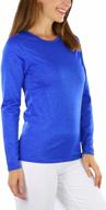 tobeinstyle women's fleece lined thermal long sleeve tee with crew neck - top for enhanced warmth логотип