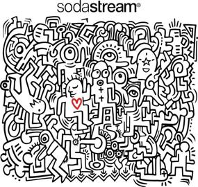 img 1 attached to 🥤 SodaStream 1L Metal Doodle Carbonating Bottle: Convenient Carbonation in 1 Count!