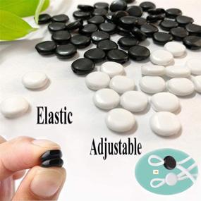 img 3 attached to 🔒 100Pcs Black Silicone Cord Locks for Masks - Adjustable Rope Toggles, Non-Slip Stopper Fixing Buckles, Suitable for Adults and Kids