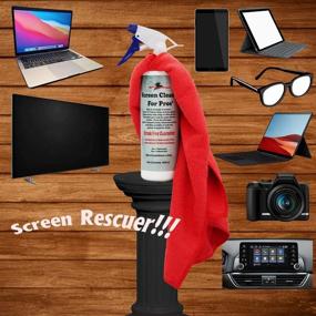 img 2 attached to 2 x 500mL (16.9oz) Screen Cleaner Combo with Cloth - Ideal for Glasses, Mirrors, LED, LCD, Laptops, MacBook, and All Screens