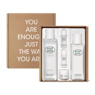 🧴 enough project skin care set - home and travel kit with facial toner, lotion, and cream for daily moisturizing - korean vegan cruelty-free paraben-free skincare - 12.68fl.oz by amorepacific logo